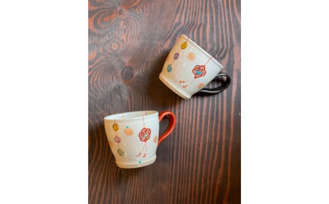 九谷珈琲と水引きマグカップ（虚空蔵窯） 飲料 ドリップ 食器 オリジナル ブレンド 人気 シリーズ 美味しい ギフト 