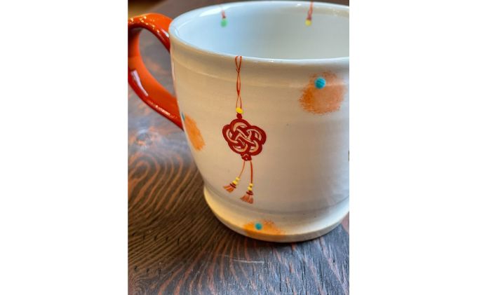 九谷珈琲と水引きマグカップ（虚空蔵窯） 飲料 ドリップ 食器 オリジナル ブレンド 人気 シリーズ 美味しい ギフト 