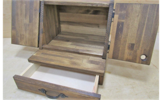 手作り木製 小さなお仏壇 観音開き【007A-039】 / 大阪府泉南市