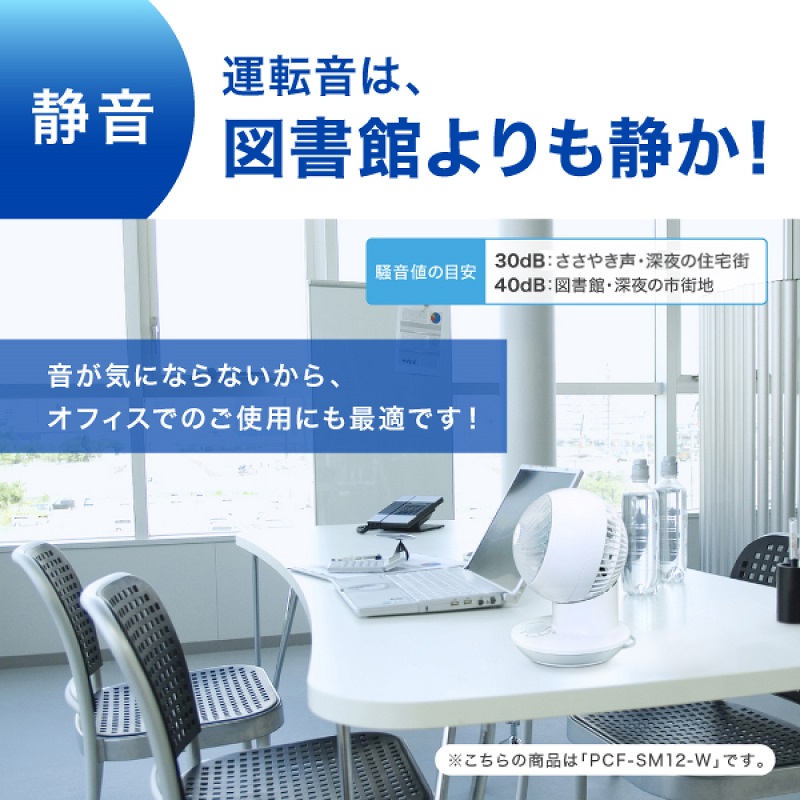 サーキュレーター 14畳 首振り マカロン型 PCF-MKM18-W ホワイト 送風 アイリスオーヤマ 