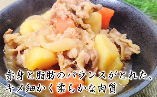 【旨みあふれる良質な赤身！】北海道産 鹿部牛 肩ロース スライス 500g