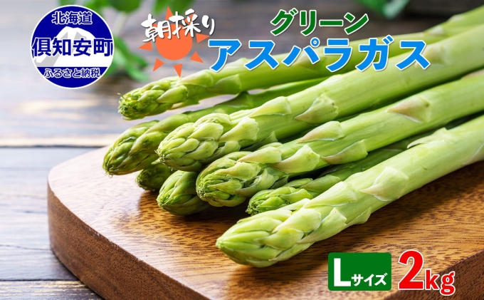 【2026年発送】 アスパラガス 北海道 グリーン 2kg セット Lサイズ 春 限定 旬 朝採り 新鮮 野菜 アスパラ ギフト gift 産地直送 産直 お取り寄せ 詰め合わせ 送料無料