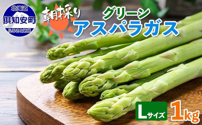 【北海道倶知安町】【2026年発送】 アスパラガス 北海道 グリーン 1kg セット Lサイズ 春 限定 旬 朝採り 新鮮 野菜 アスパラ ギフト gift 産地直送 産直 お取り寄せ 詰め合わせ 送料無料