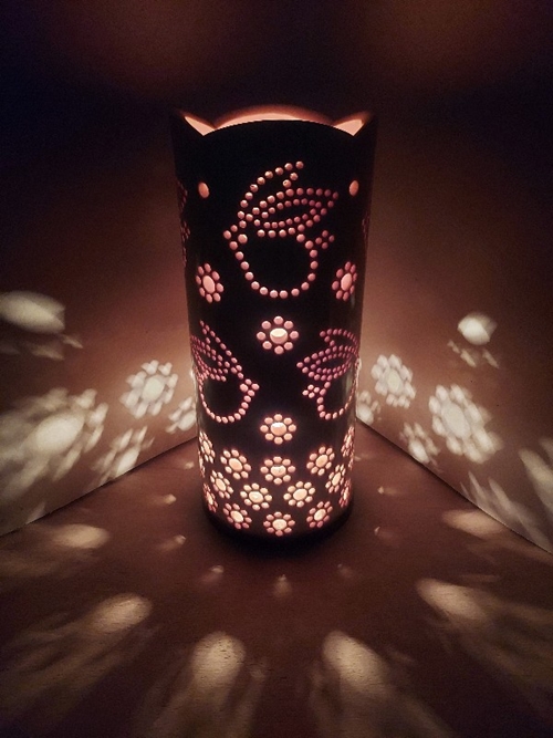 竹あかり うさぎ-2 (表皮剥ぎタイプ) ／ ウサギ 天然素材 行灯 間接