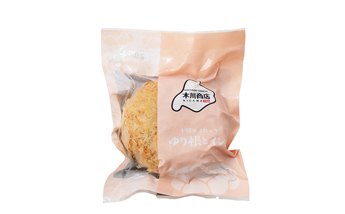 北海道十勝のコロッケ 70g×6個（幻の黄金ゆり根とインカ）［木川商店］【 加工品 惣菜 冷凍 野菜 根菜 じゃがいも レンジ お手軽 簡単 北海道 十勝 幕別 】 