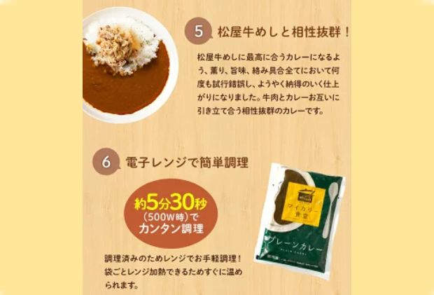 埼玉県嵐山町のふるさと納税 カレー 松屋 マイカリー食堂 プレーンカレー 10個 冷凍 セット 詰め合わせ 食品 冷凍食品 惣菜