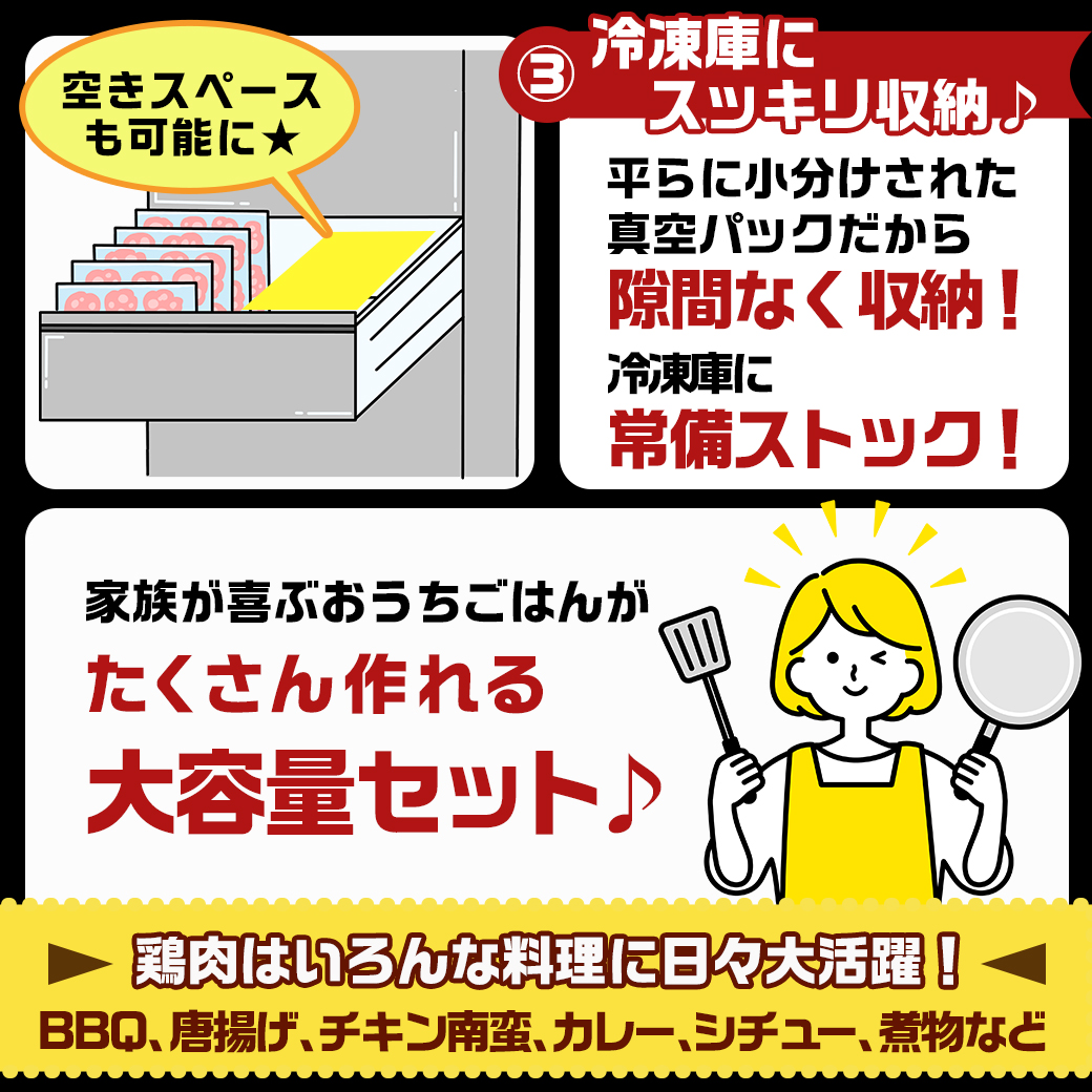 宮崎県都城市のふるさと納税 国産若鶏5.1kg 小分けパック!カット済み!_MJ-3314