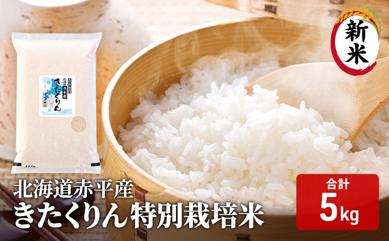 北海道赤平産 きたくりん 5kg 特別栽培米 精米 米 北海道 お米 ふるさと納税 
