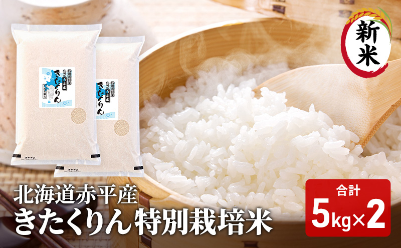 北海道赤平市のふるさと納税 北海道赤平産 きたくりん 10kg (5kg×2袋) 特別栽培米 米 北海道 お米