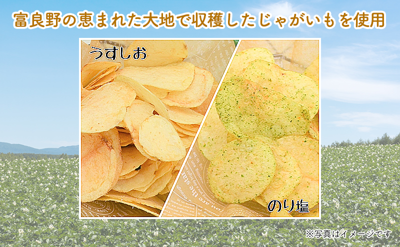 北海道南富良野町のふるさと納税 【3ヵ月に1回お届け】JAふらの ポテトチップス 【ふらのっち】うすしお＆のり塩各12袋 計24袋 ふらの農業協同組合(南富良野町) 芋 菓子 スナック じゃがいも お菓子 ポテチ 定期便