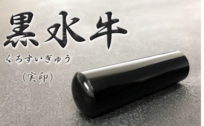 [CF]黒水牛(くろすいぎゅう)印鑑(実印) 雑貨 日用品 文房具