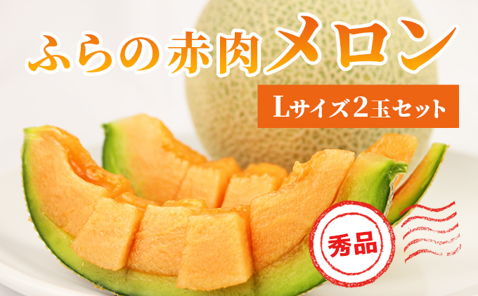 2025年発送】ふらの 赤肉メロン 厳選 甘味 Mサイズ 1.35kg～1.6