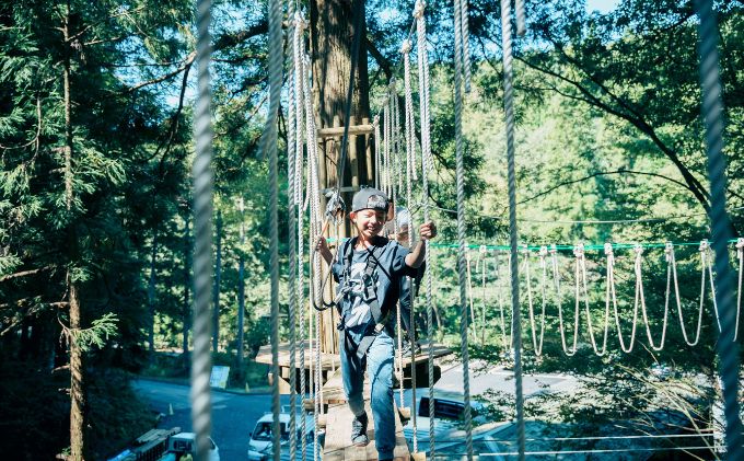 アドベンチャーコース　チケット 体験 レジャー フィールドアスレチック 子供 観光 アクティビティ 自然と遊ぶ 