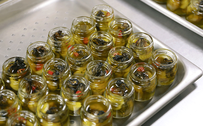  牡蠣 の 燻製 オリーブ オイル漬 アヒージョ 牡蠣味噌 佃煮 生姜 のセット [ディナーライン] 惣菜 瓶詰め 