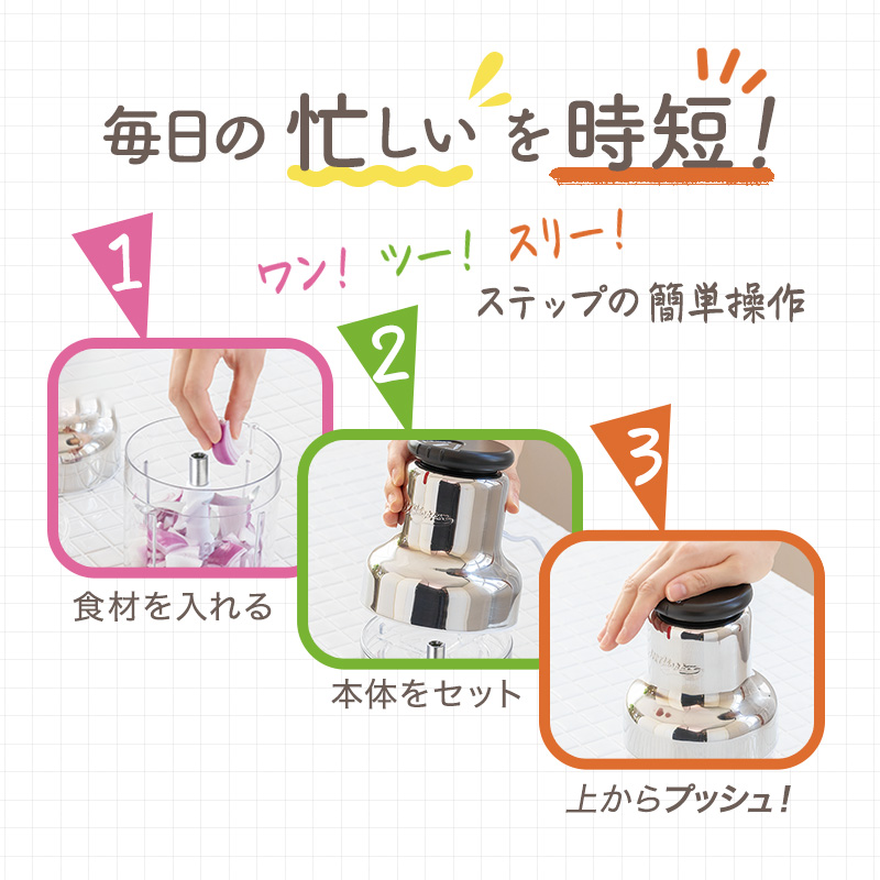 【新品未使用】アサヒ軽金属 オールチョッパー AC-1 説明書 レシピ集 付属 新品未使用】アサヒ軽金属 オールチョッパー AC-1 説明書 レシピ