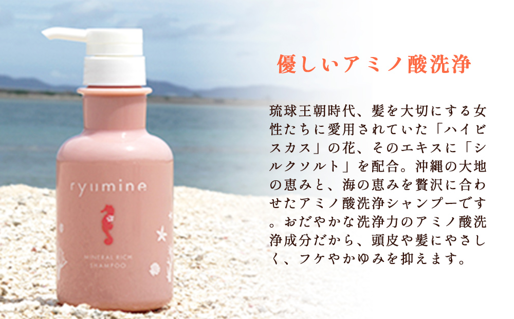 塩とハイビスカス「リュウミネシャンプー」×2本