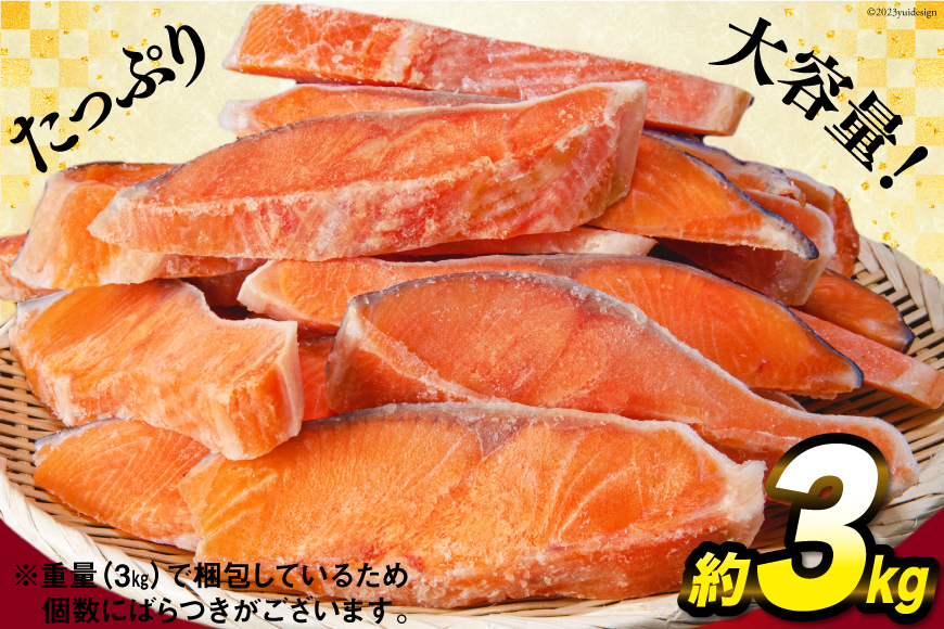 宮城県気仙沼市のふるさと納税 訳あり 銀鮭 切身 約3kg [宮城東洋 宮城県 気仙沼市 20564992] 鮭 魚介類 海鮮 訳アリ 規格外 不揃い さけ サケ 鮭切身 シャケ 切り身 冷凍 家庭用 おかず 弁当 支援 サーモン 銀鮭切り身 魚 わけあり