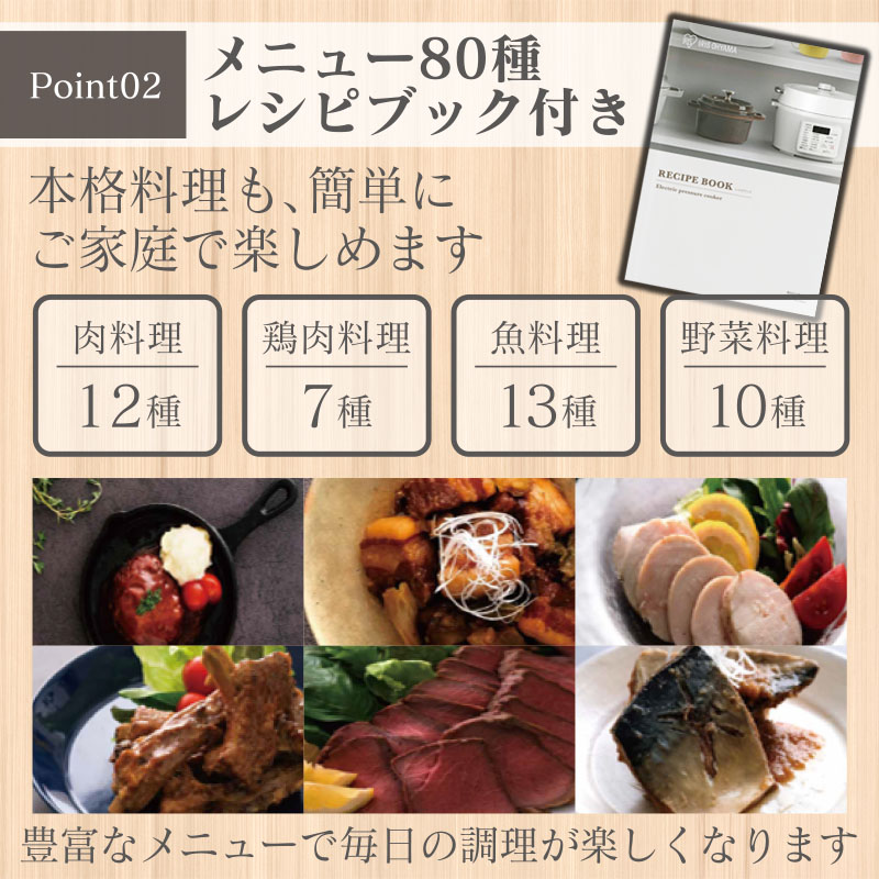 圧力鍋 電気圧力鍋 鍋 レシピブック付き 4.0L 4L PC-MA4-W 炊飯
