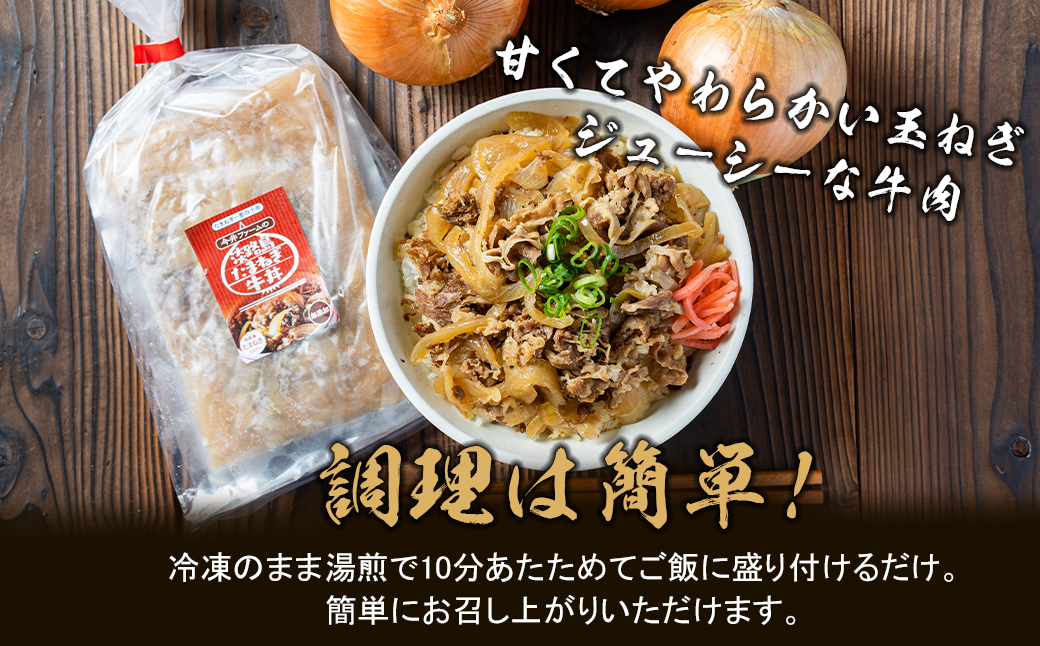 兵庫県淡路市のふるさと納税 淡路島たまねぎ牛丼の具　150g×10食【2025年11月～12月発送】　冷凍食品 湯煎調理