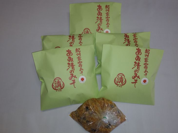 A6016_紀州 金山寺みそ 463g×6個 セット 家庭用 簡易包装【金山寺みそ 径山寺味噌 おかず味噌 国産】
