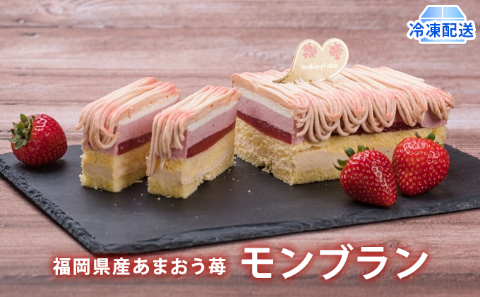 ケーキ Strawberry Fields 福岡産 あまおう 苺 モンブランケーキ 配送不可 離島 お菓子 スイーツ 苺のモンブラン デザート おやつ ティータイム 