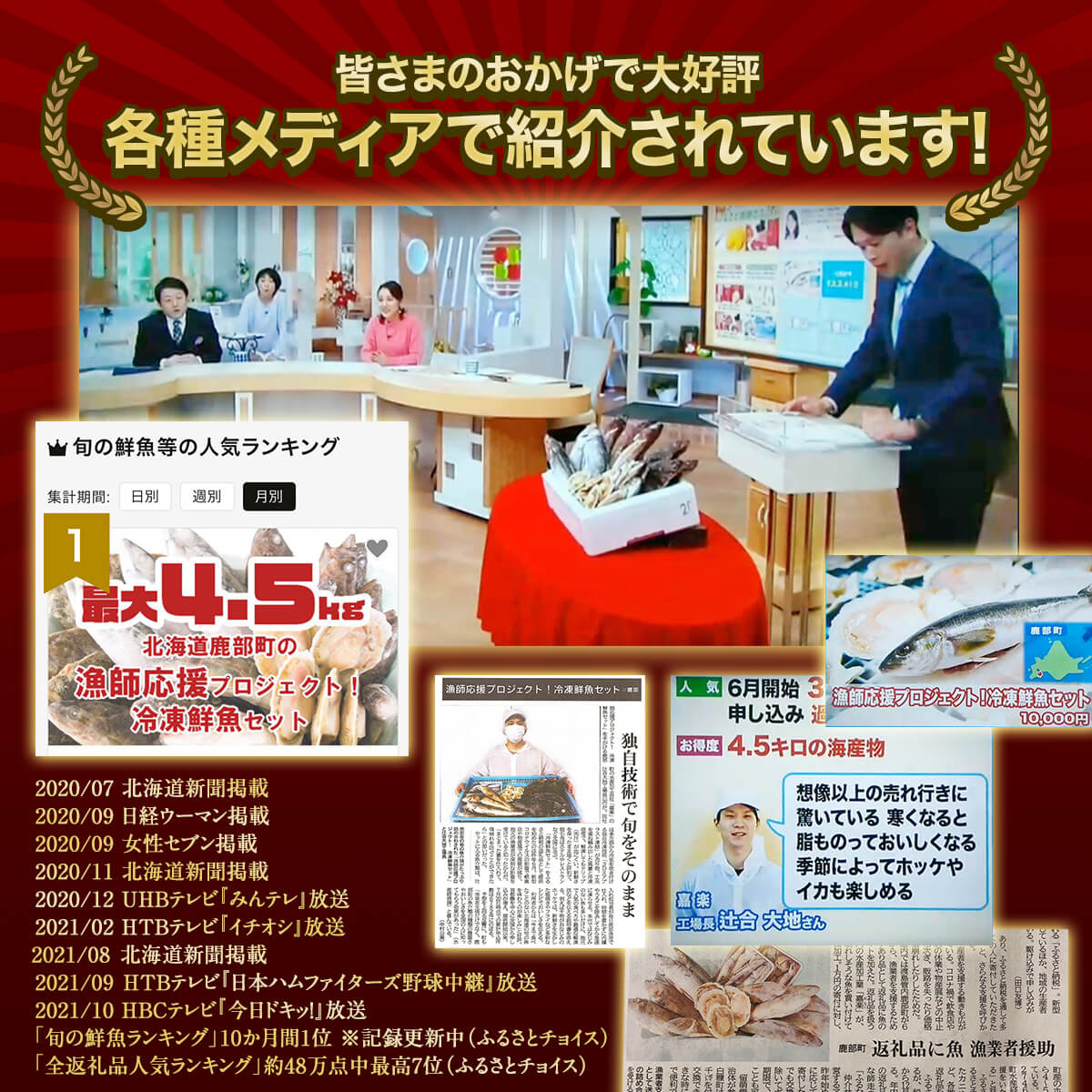 【2025年10月下旬発送】【緊急支援品】北海道 冷凍鮮魚セット 最大4.5kg 「漁師応援プロジェクト！」 下処理済み 4～5種 ホタテが必ず入る おまかせ セット 事業者支援 中国禁輸措置 魚介 訳あり セット 詰め合わせ 期間限定