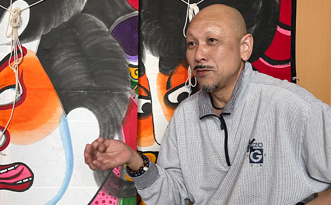 礼文凧 武内宿禰（34～36cm×25cm） 民芸品 工芸品 地域のお礼の品 絵柄 力強い 揚げ凧 武者絵 凧揚げ お正月 