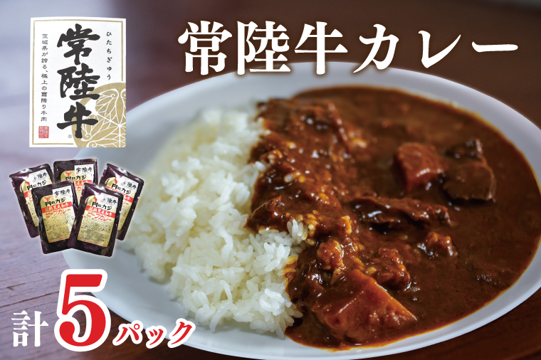 茨城県行方市のふるさと納税 DT-43【常陸牛A5ランク】カレー５袋