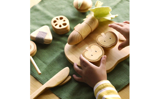 YKS043　山のくじら舎 ままごとセット 木製 玩具 知育玩具 男の子 女の子 セット おままごと ギフト 包装 ラッピング プレゼント 贈り物 贈答 出産祝い 誕生日祝い のし 熨斗対応品 高知県産