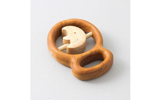 YKS018　山のくじら舎 赤ちゃんの宝石箱(箱入)おつきさま 木製 玩具 セット つみ木 歯固め コロコロ ギフト 包装 ラッピング プレゼント 贈り物 贈答 出産祝い 誕生日祝い のし 熨斗対応 高知県産