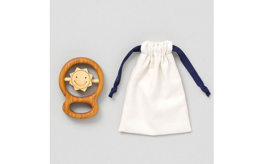 YKS014　山のくじら舎 カタカタ おひさま 木のおもちゃ 玩具 木製玩具 赤ちゃん ベビー 幼児 太陽 ギフト 包装 ラッピング プレゼント 贈り物 贈答 出産祝い 誕生日祝い のし 熨斗対応 高知県産