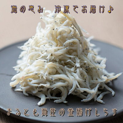 C6038n_まるとも海産【冷凍】紀州湯浅湾直送！海の恵み茹でたて 釜揚げしらす 500g