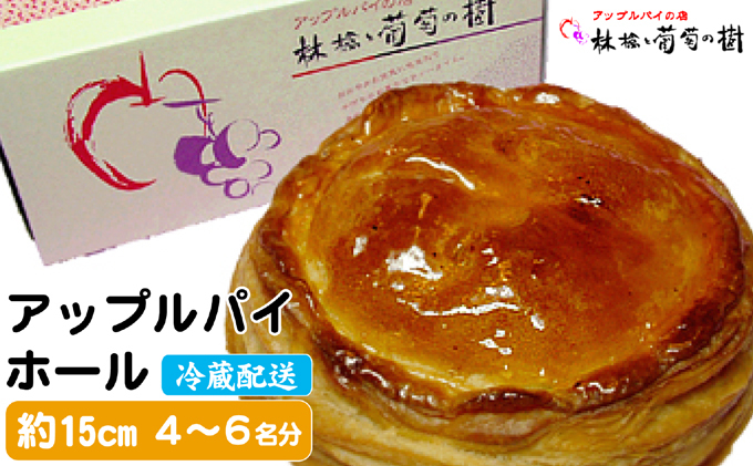 アップルパイ ホール 林檎と葡萄の樹 5号サイズ テレビや催事でも人気 酸味と甘さの絶妙なバランス 15cm 配送不可 離島 りんご 美味しい スイーツ こだわり 