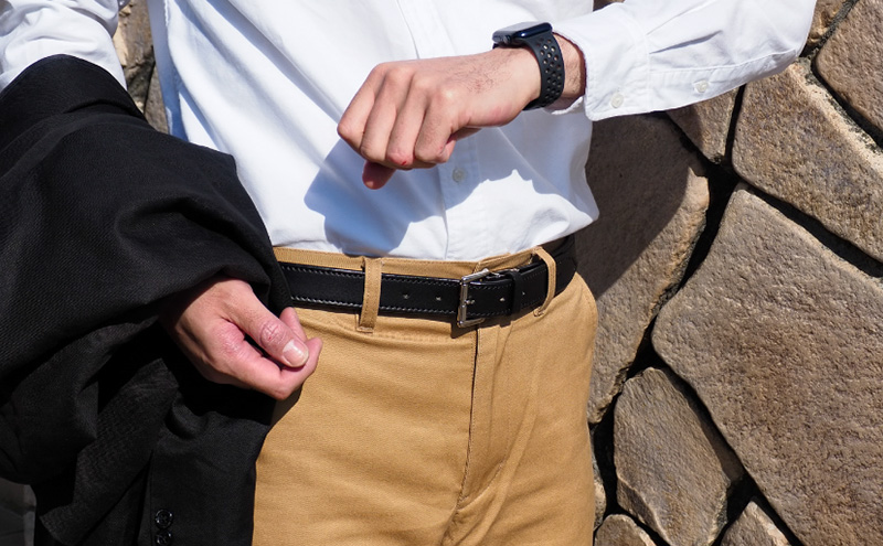 ベルト30mm ブラック いたがき ファッション小物 アクセサリー 天然皮革 手作り 本革 一枚革 