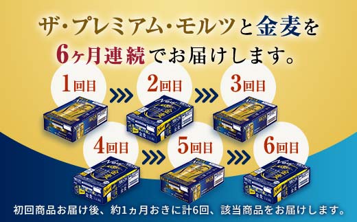 FK7-0120_【プレモル・金麦交互6回お届け便】《サントリー ザ・プレミアム・モルツ350ml×1ケース（24缶）》《サントリー 金麦350ml×1ケース（24缶）》熊本県 嘉島町 ビール 