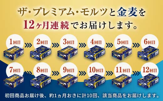 FK7-0123_【プレモル・金麦交互12回お届け便】 《サントリー ザ・プレミアム・モルツ350ml×1ケース（24缶）》《サントリー 金麦350ml×1ケース（24缶）》熊本県 嘉島町 ビール