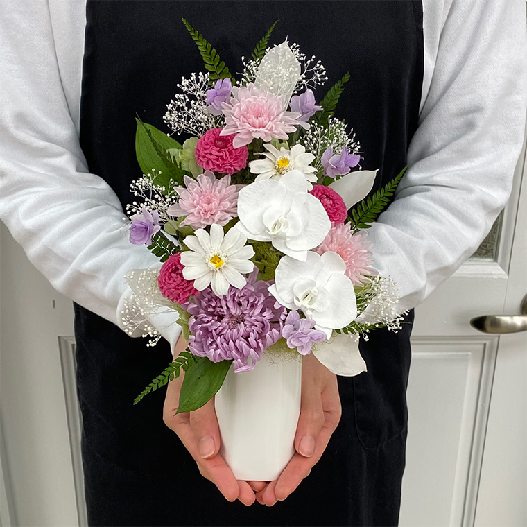 AJ162-1 プリザーブドフラワー【桃華】春日部市 シュガーパイン / 埼玉