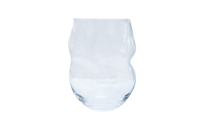 かぎろひ　グラスＬペア（クリアー・タン）Sghr スガハラ ガラス キッチン雑貨 おしゃれ デザイン 手に馴染む フィット感 口当たりがいい ペアグラス 2個セット 