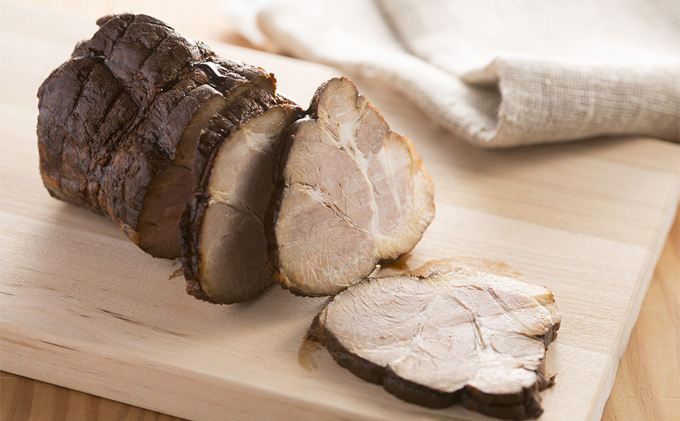 ロース煮豚「輝」1本　国産豚使用　チャーシュー 惣菜 程よい脂身 しつこくない ギフト つまみ お酒のあて おかず ご飯のお供 肉料理 