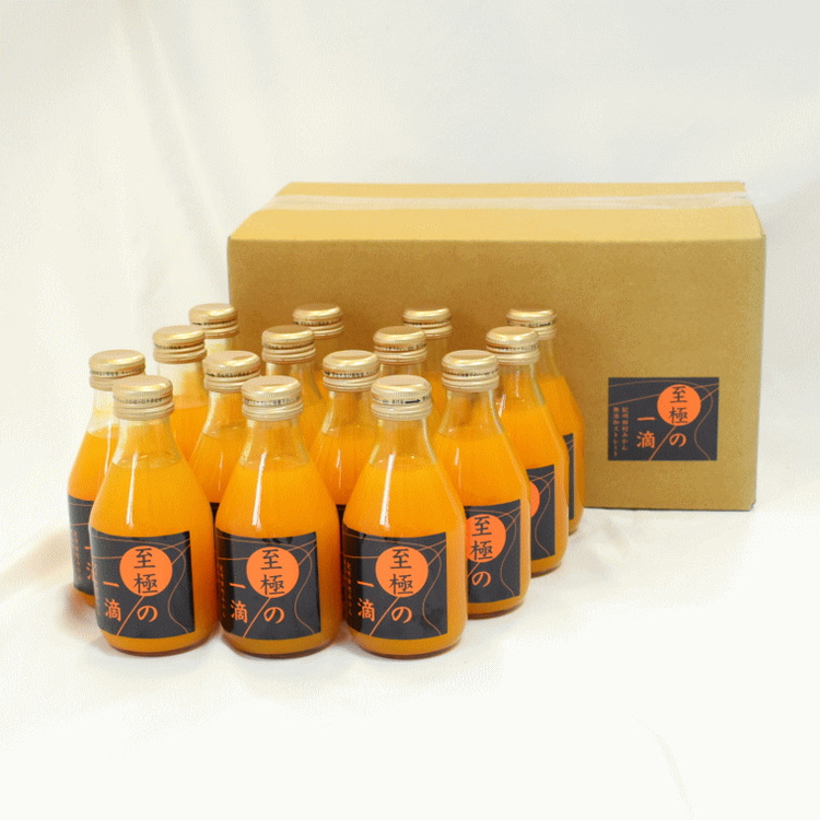 【無添加】田村みかんの新鮮100％ジュース「至極の一滴」180ml×15本入り