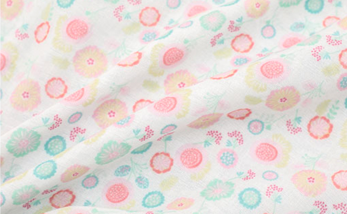 PGガーゼ 肌掛け R828花 寝具 ガーゼケット オールシーズン 肌にやさしい やわらかな使い心地 安心 自然素材 綿100％ 花柄 かわいい 
