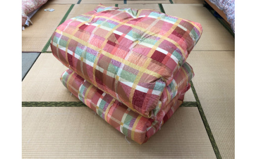 ふとん打ち直し　洋柄・格子柄　2枚組【CW108W】