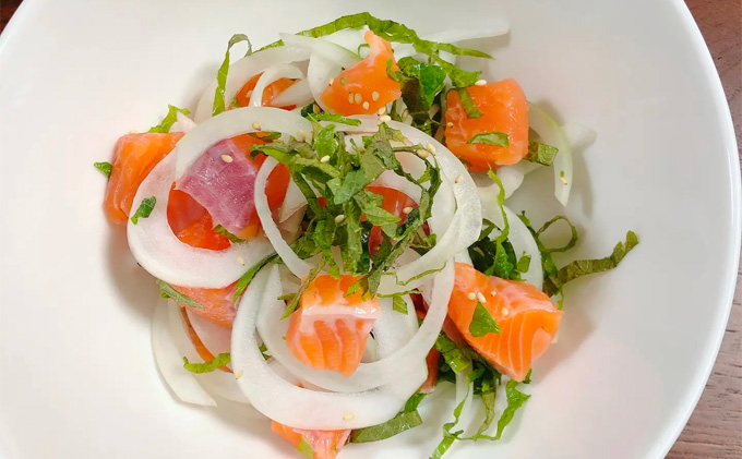 サーモン トロリとろける信州サーモン（虹鱒×ブラウントラウト）生食用約500g 刺身 冷凍 国産 スライス ホイル焼き 長野県 山ノ内町 魚貝類 鮭 簡単調理 肉厚 サーモンの刺身 サーモンポキ 肴 つまみ 