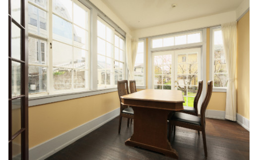 ウォーターハウス記念館（国登録有形文化財・ヴォーリズ建築）の宿泊券【FW01W】