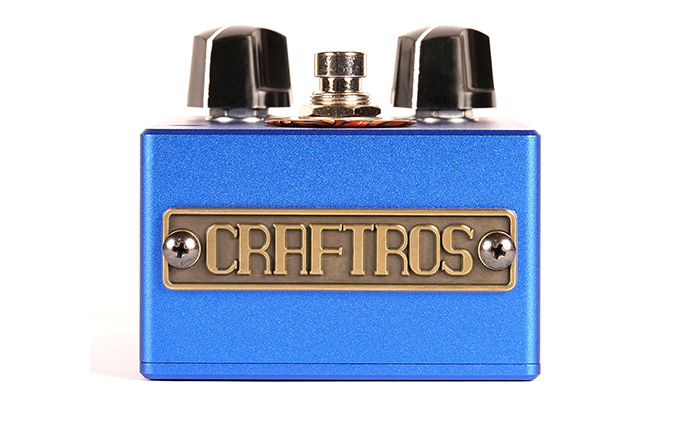 Trident CRAFTROS オーバードライブ ペダル エフェクター ギター 音楽 ローゲイン ハイゲイン 幅広い 調整 低音 カットスイッチ 