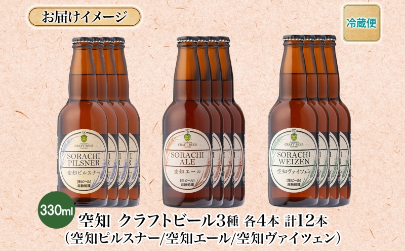 北海道滝川市のふるさと納税 空知地ビール 3種12本セット 地ビール クラフトビール ホップ のどごし 苦味 バーベキュー BBQ ご当地ビール 飲み比べ 晩酌 宅飲み 家飲み アウトドア キャンプ 酒 直送 冷蔵 贈り物 詰め合わせ 人気 送料無料 お中元 お歳暮 贈答品 北海道滝川市