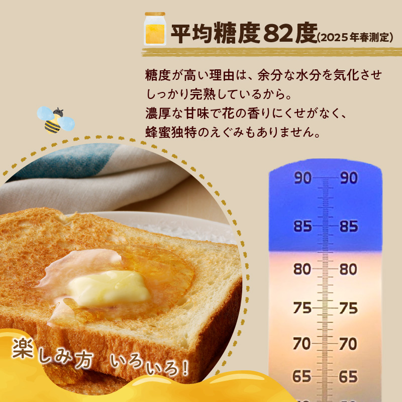 愛知県小牧市】桃畑で作った完熟非加熱はちみつ食べ比べセット