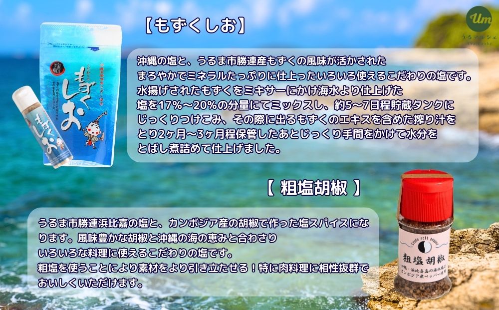 【ふるさと納税】うるマルシェ厳選！うるまの塩セット