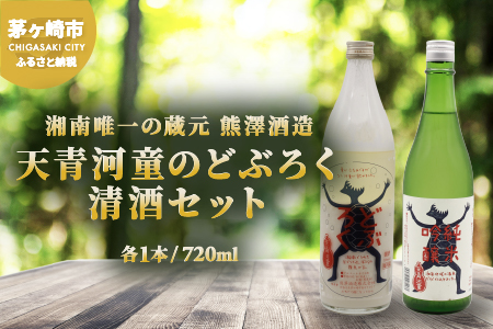 【湘南唯一の蔵元】熊澤酒造 天青河童のどぶろく・清酒セット（720ml×各1本）天青河童の純米吟醸 ※2024年5月以降に順次配送 お酒 日本酒 純米吟醸酒 吟醸酒 アルコール こだわり 井戸 お米 汲み上げ 酵母 酸味 