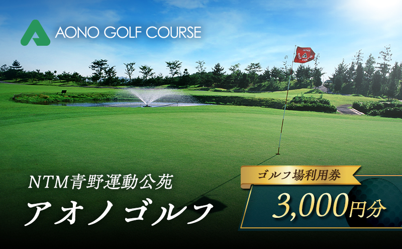 NTM青野運動公苑 アオノゴルフコース プレー割引券 3,000円分[ ゴルフ プレー券 兵庫県 加西市 ] 父の日 おすすめ ギフト ゴルフ場利用券 社会人 大人 趣味 スポーツ 戦略性豊か 18ホール ゴルフ場割引券 